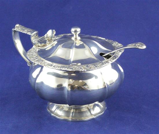 A George V silver mustard of