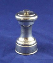 A George V silver pepper mill