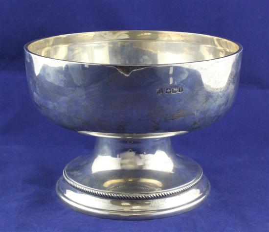 A George V silver presentation bowl