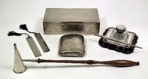 A George V silver rectangular cigar