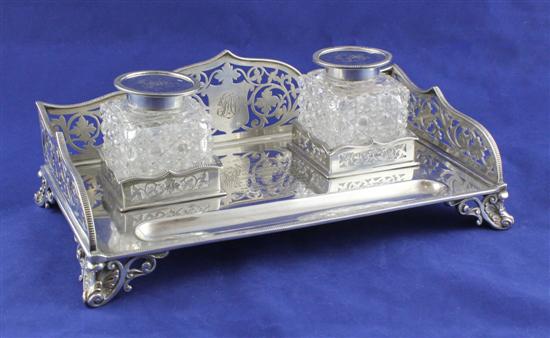 A George V silver rectangular