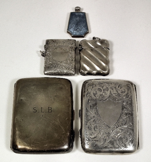 A George V silver rectangular