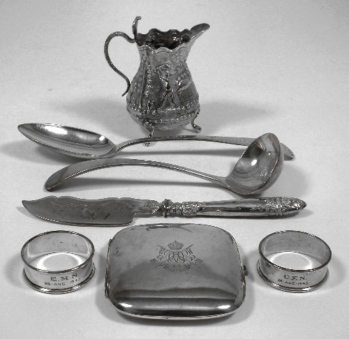 A George V silver rectangular