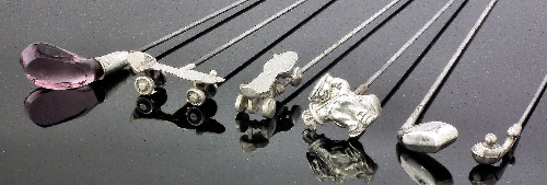 A George V silver rollerskate