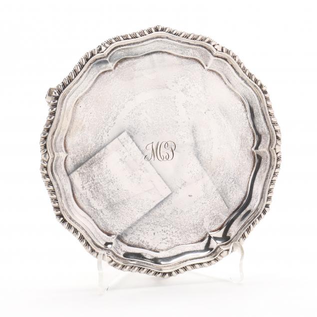 A GEORGE V SILVER SALVER Mark of