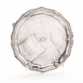 A GEORGE V SILVER SALVER Mark
