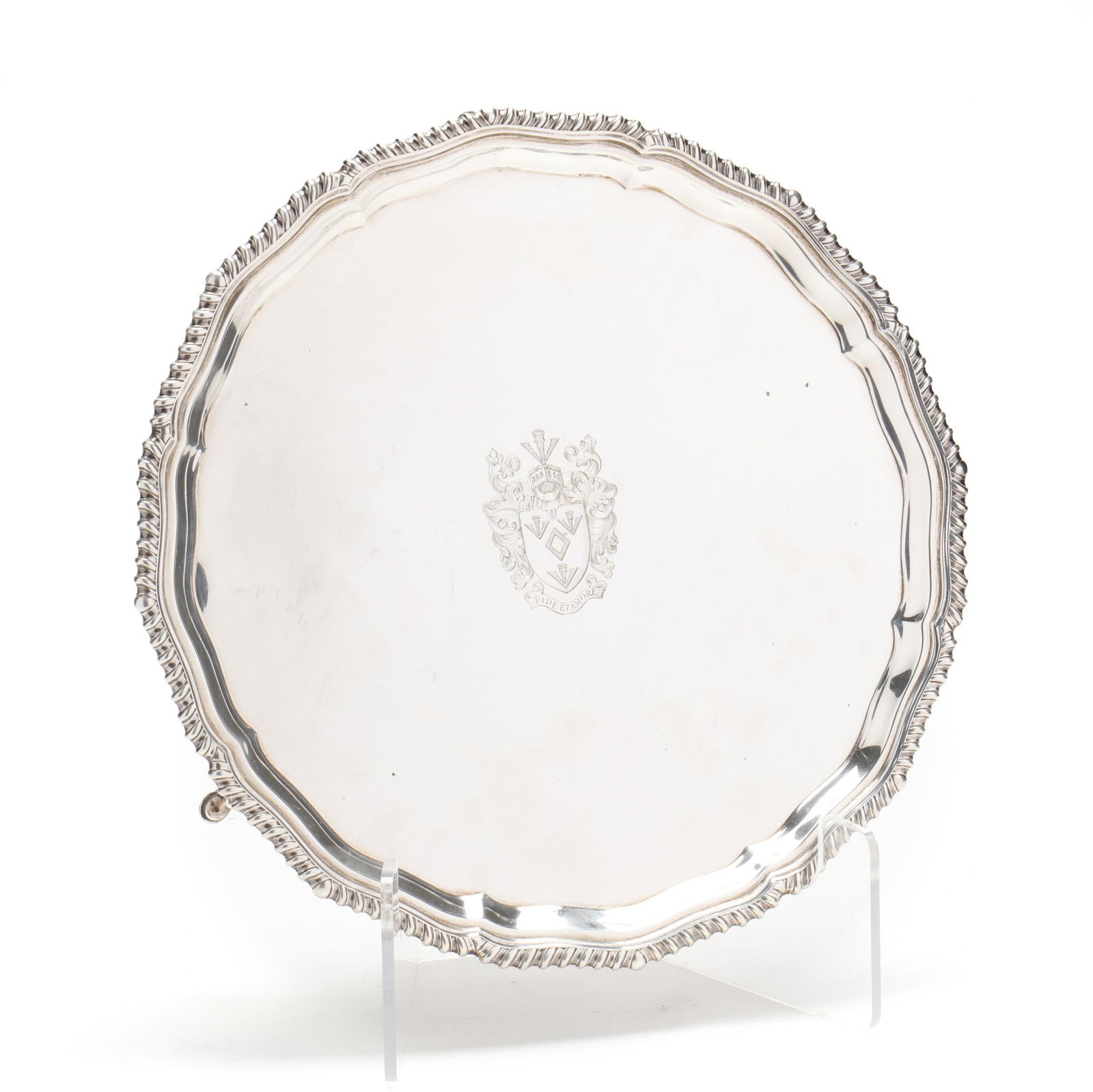 A GEORGE V SILVER SALVERA George