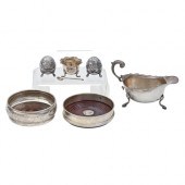 A George VI silver sauceboat,
