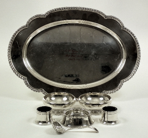 A George VI silver two-handled