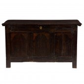A GEORGIAN BLANKET CHEST CIRCA