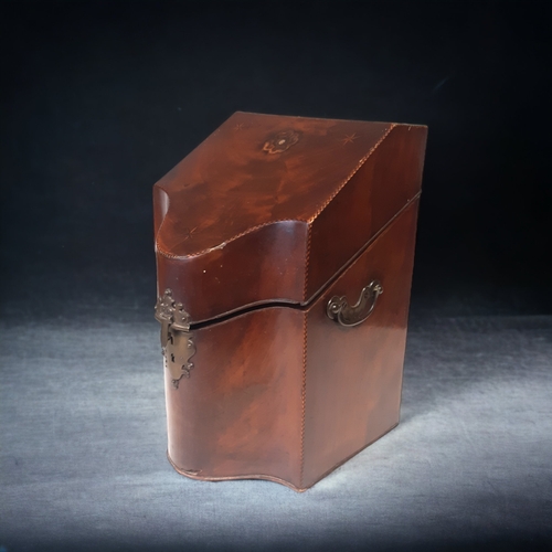 A GEORGIAN INLAID WALNUT