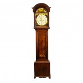 A GEORGIAN MAHOGANY AND MARQUE