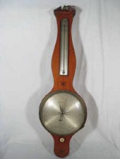 A Georgian mahogany banjo baro