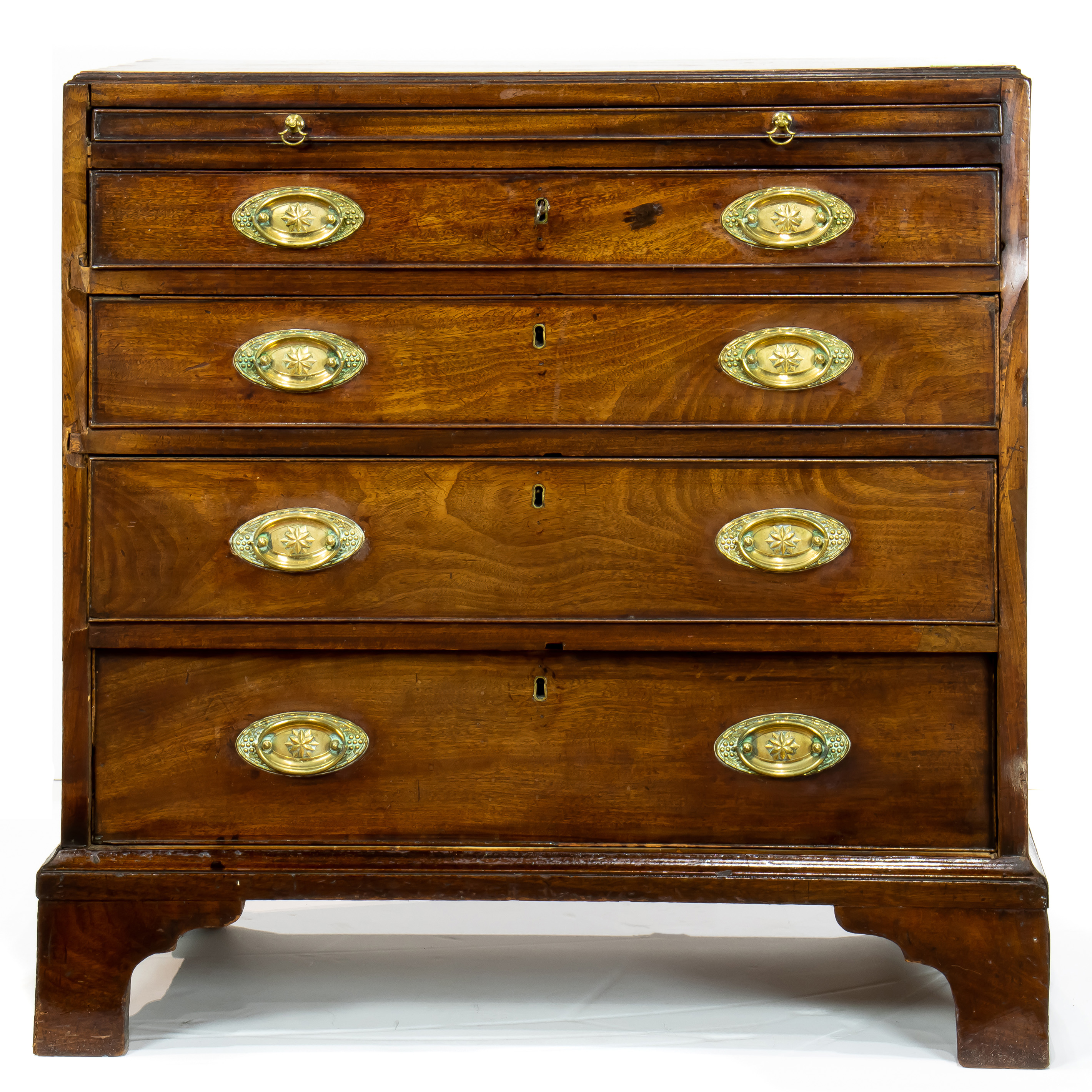 A GEORGIAN MAHOGANY CABINET A