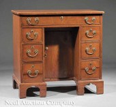 A Georgian Mahogany Kneehole D