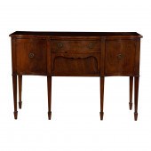 A GEORGIAN MAHOGANY SIDEBOARD