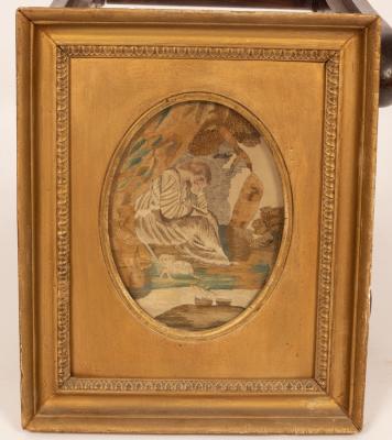 A Georgian needlework picture,