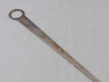 A Georgian silver meat skewer