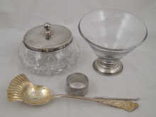 A Georgian silver serving spoon