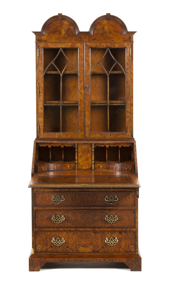 A Georgian Style Burl Walnut