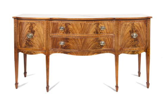 A Georgian Style Flame Mahogany