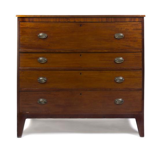 A Georgian Style Mahogany Chest