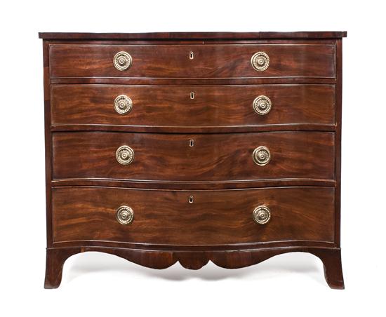 A Georgian Style Mahogany Chest
