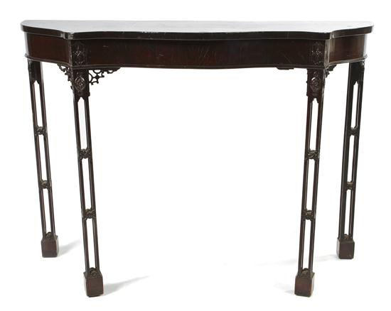 A Georgian Style Mahogany Console