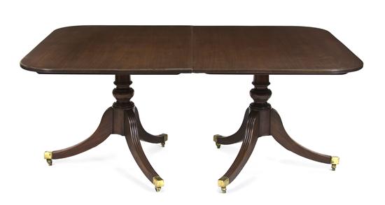 A Georgian Style Mahogany Dining