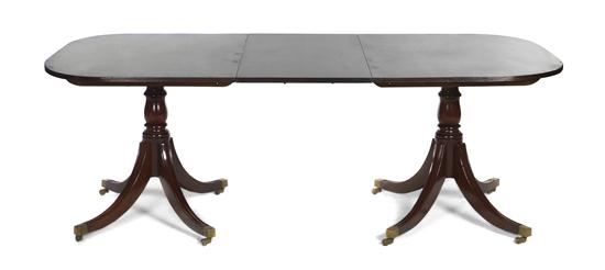 A Georgian Style Mahogany Double