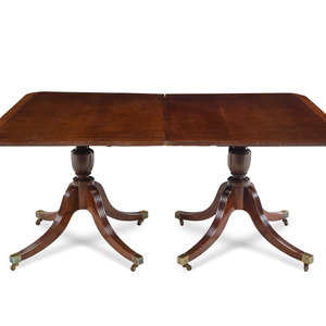 A Georgian Style Mahogany Double