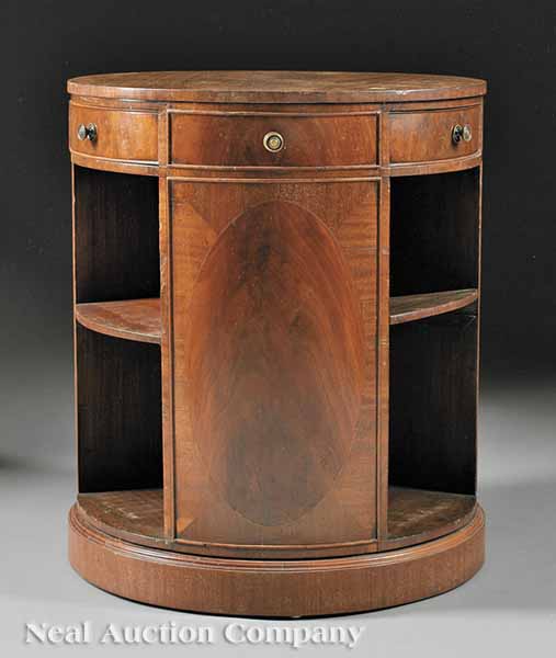 A Georgian-Style Mahogany Library