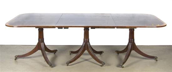 A Georgian Style Mahogany Triple