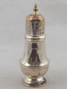 A Georgian style silver sugar