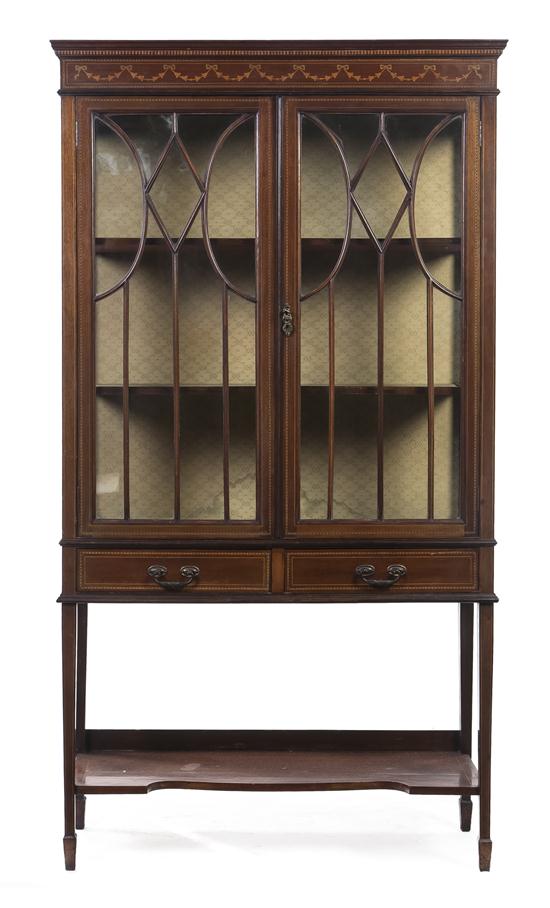 A Georgian Style Vitrine Cabinet