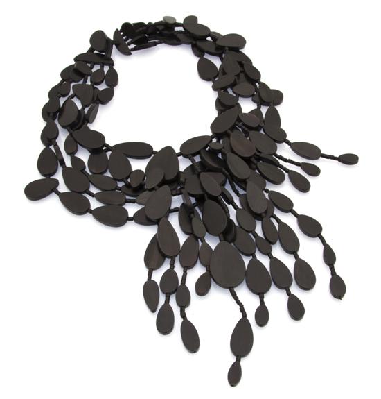 A Gerda Lynggaard Black Lacquered