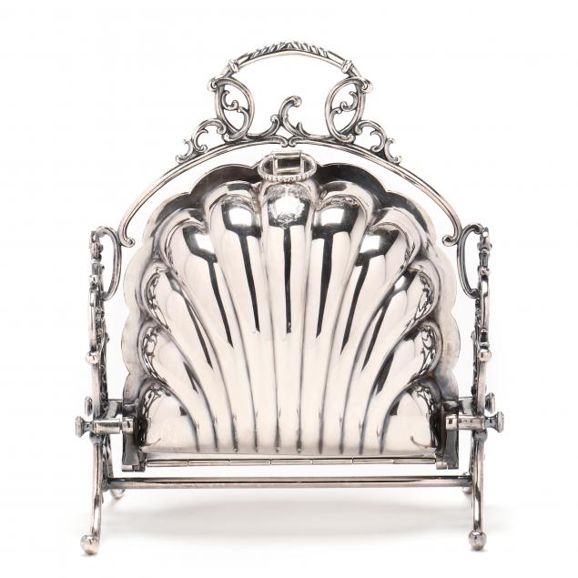 A GERMAN 19TH CENTURY SILVER-PLATED