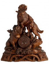 A GERMAN BLACK FOREST CARVED L