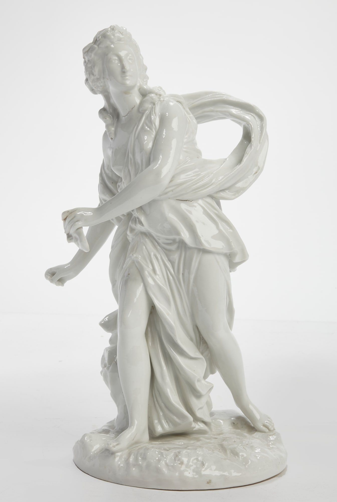 A GERMAN BLANC DE CHINE MODEL OF