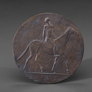A German Bronze Equestrian
