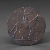 A German Bronze Equestrian Med