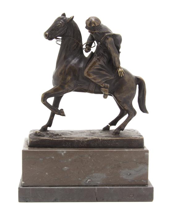 A German Bronze Figural Group In