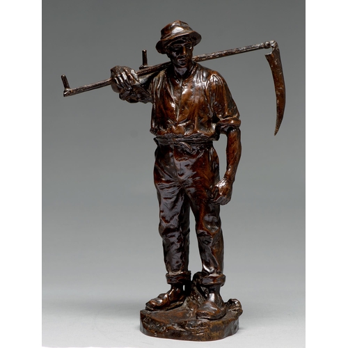 A German bronze sculpture of a