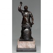 A German bronze sculpture of a