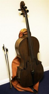 A German cello with 29.5ins tw