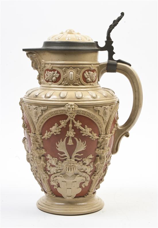 A German Ceramic Ewer Villeroy