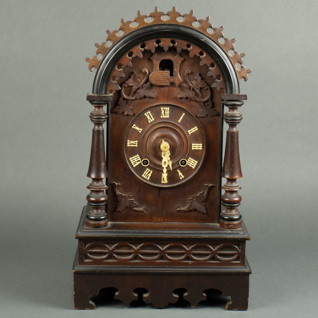 A GERMAN CUCKOO MANTEL CLOCK A