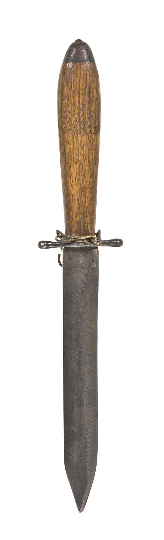* A German Dagger having an oak