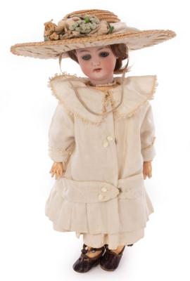 A German DEP bisque head doll, with