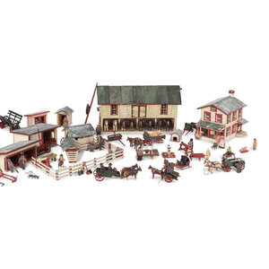 A German Farmhouse Toy Set Early